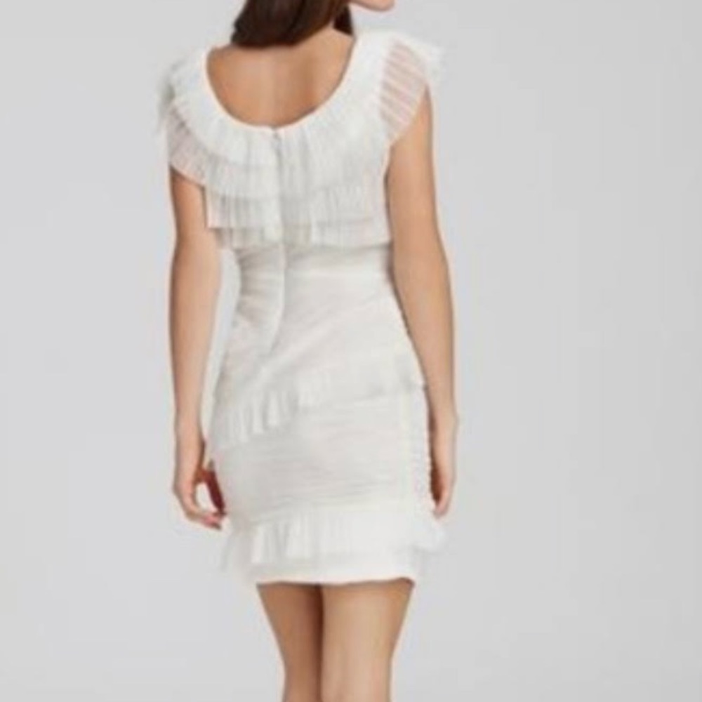 🔥BCBGMaxazaria Briana organza short pleated dress - Picture 2 of 6
